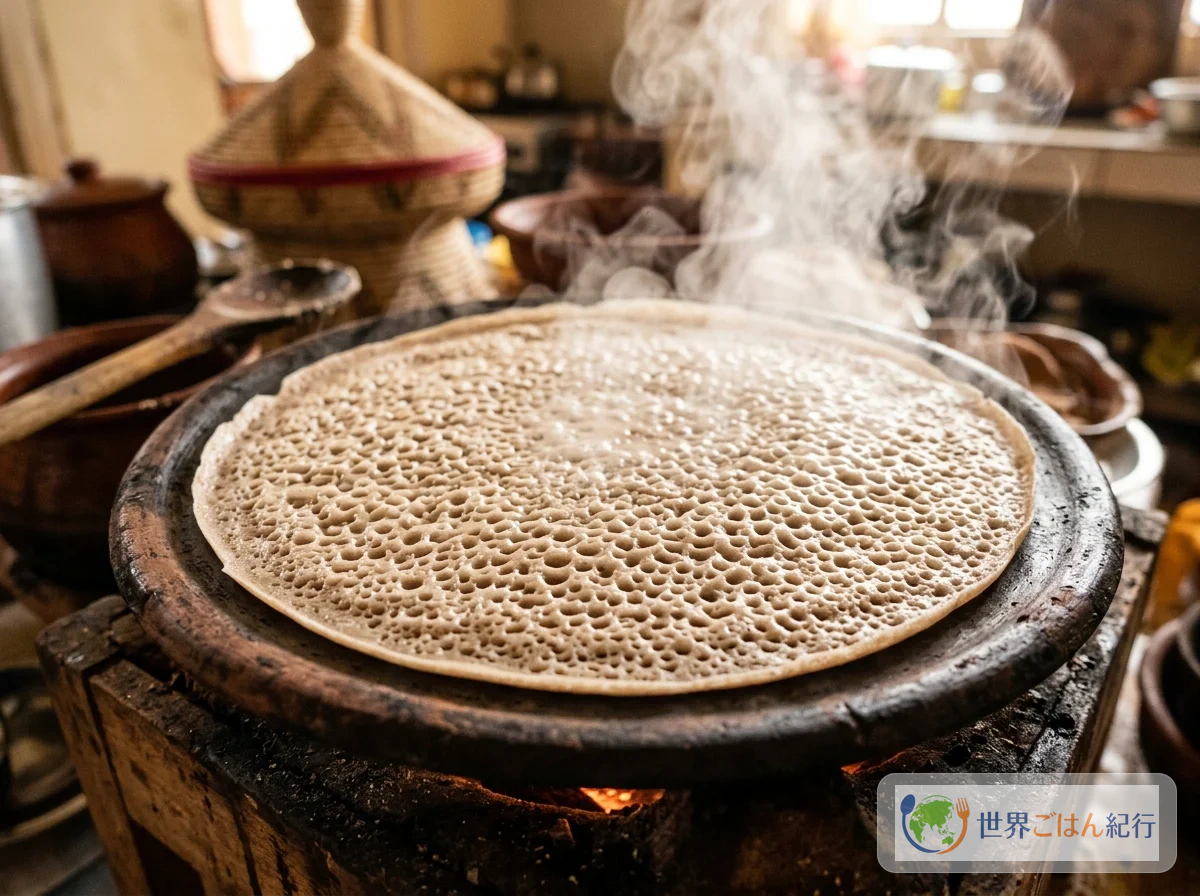 手順4: 気泡を確認して焼き上げる（30秒）