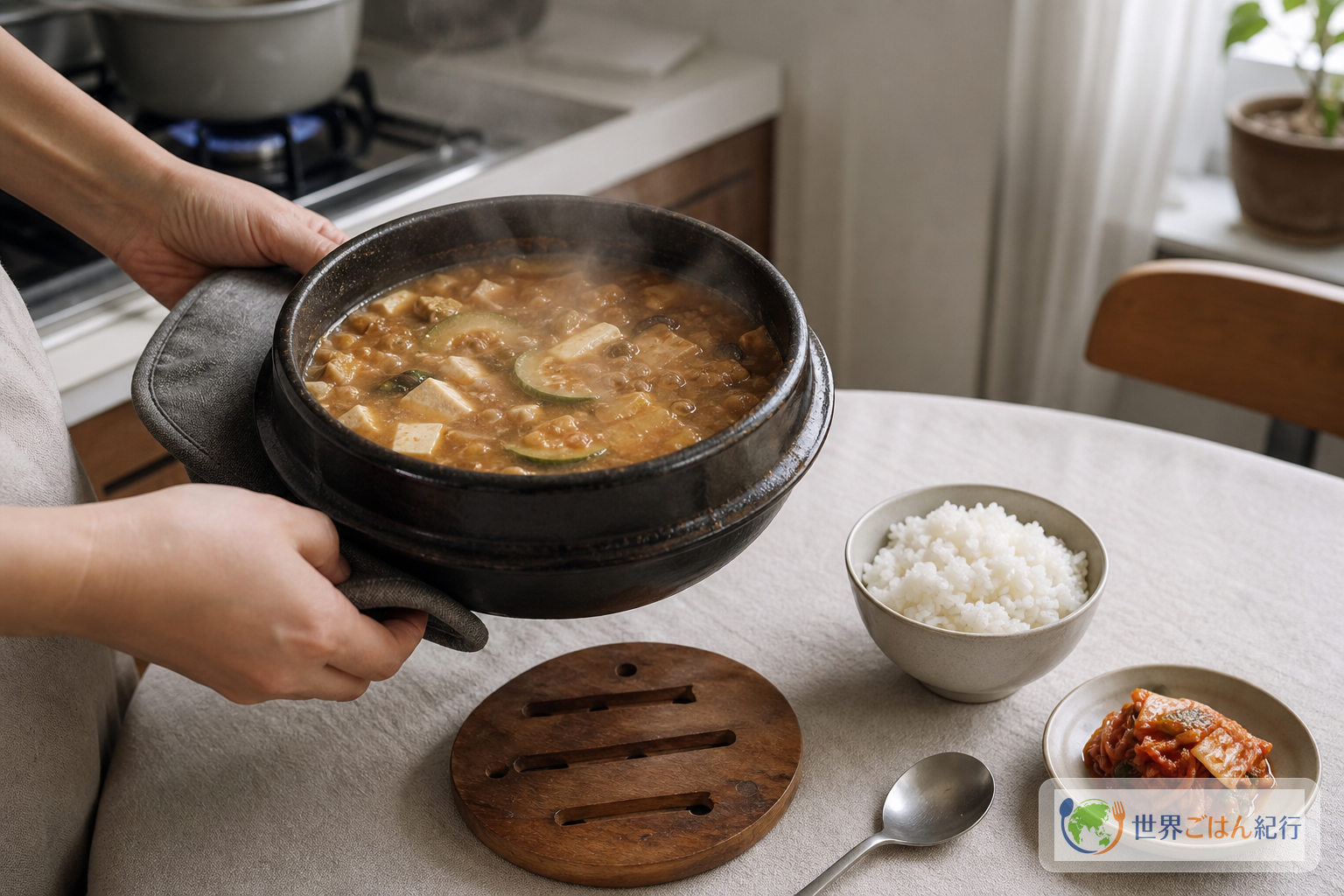 手順6: 熱いまま食卓へ出す(2分)