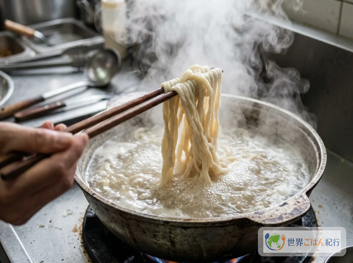 手順3: 麺を茹でる