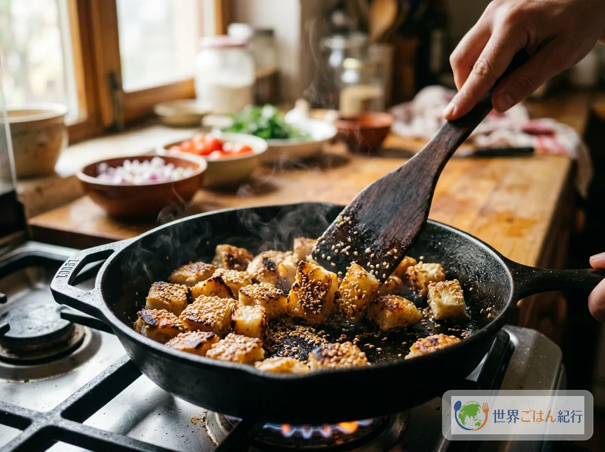 手順3: ノンを焼く