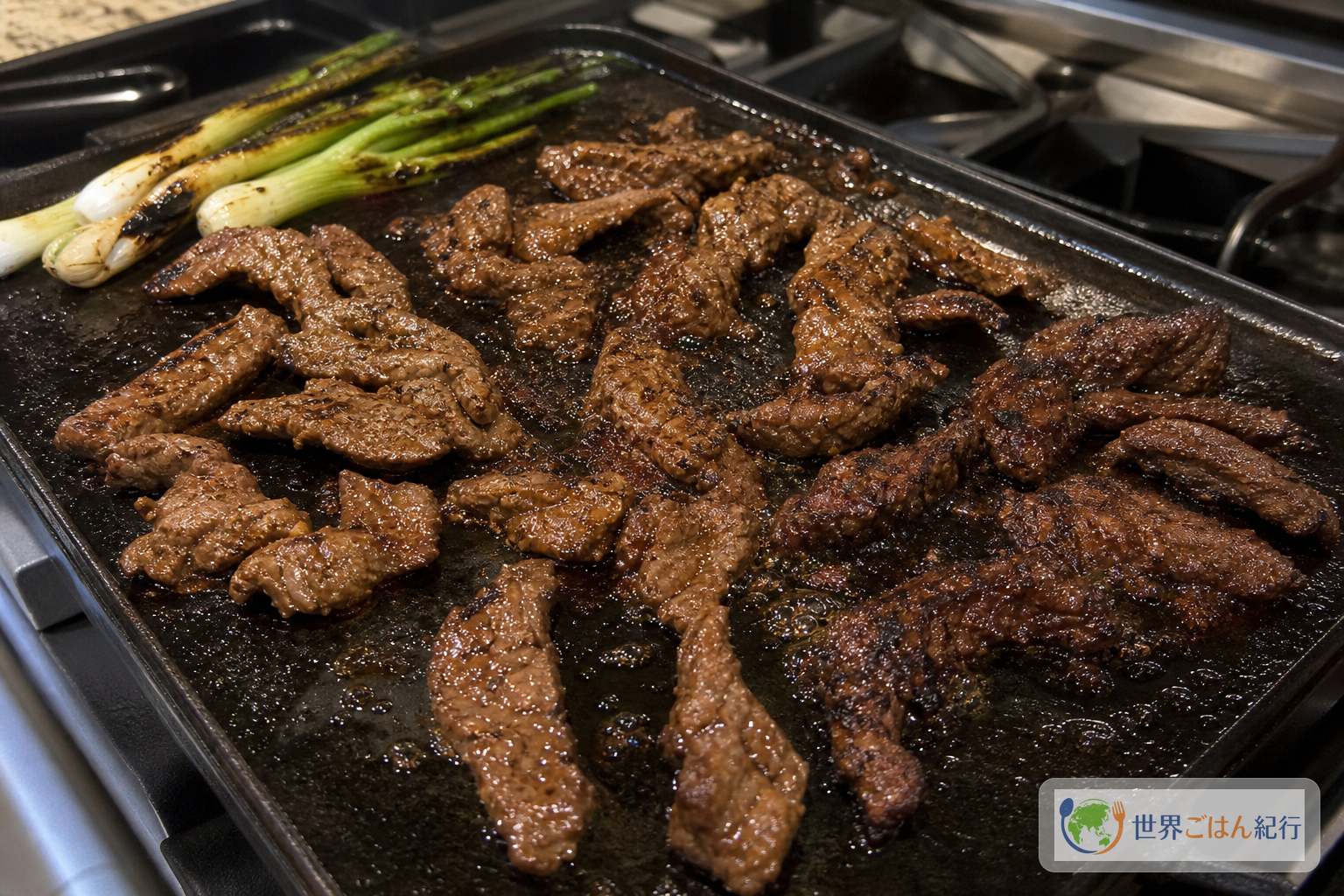 手順4: 強めの火で牛肉を焼く