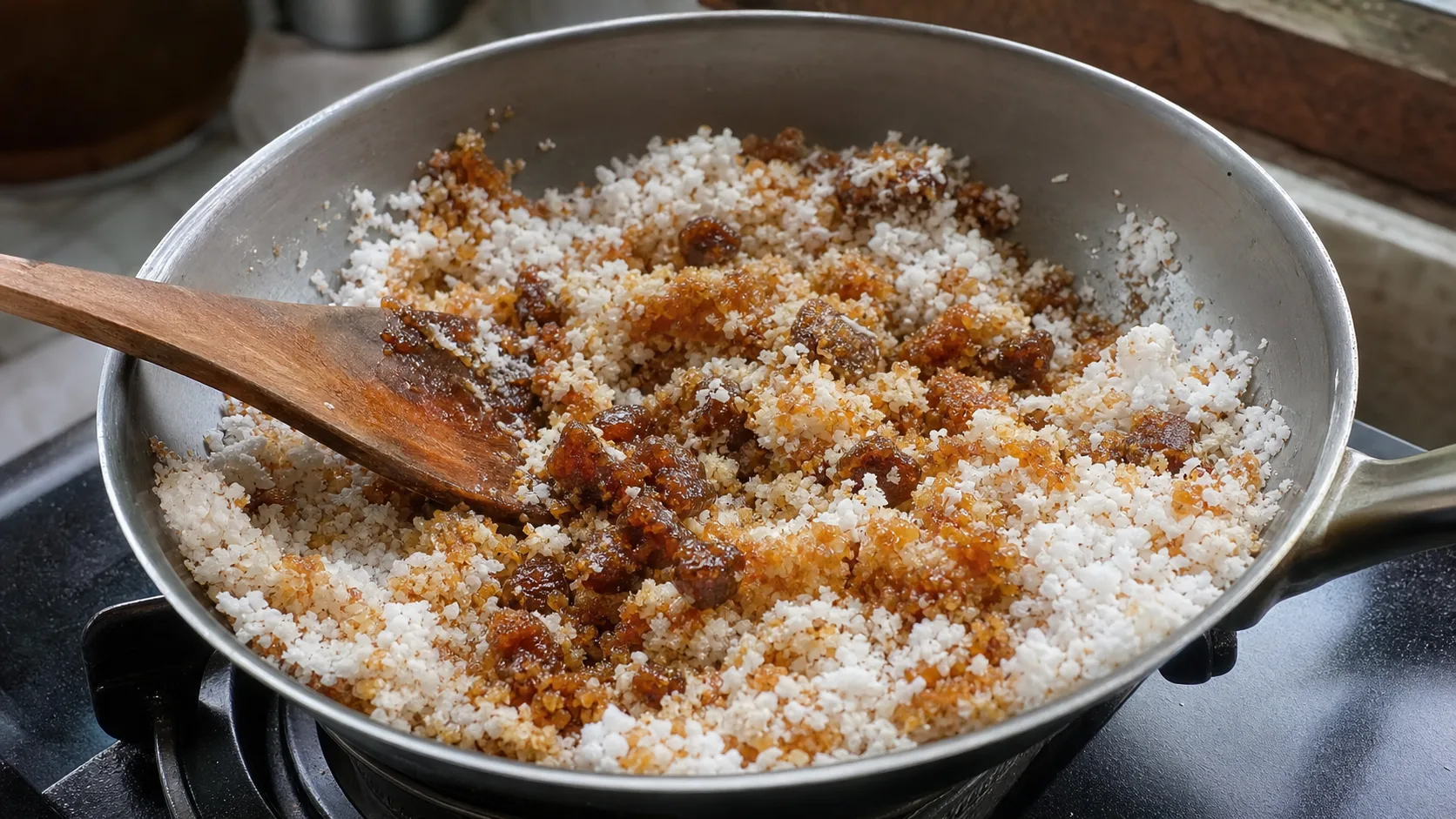 手順2: ココナッツ餡を作る