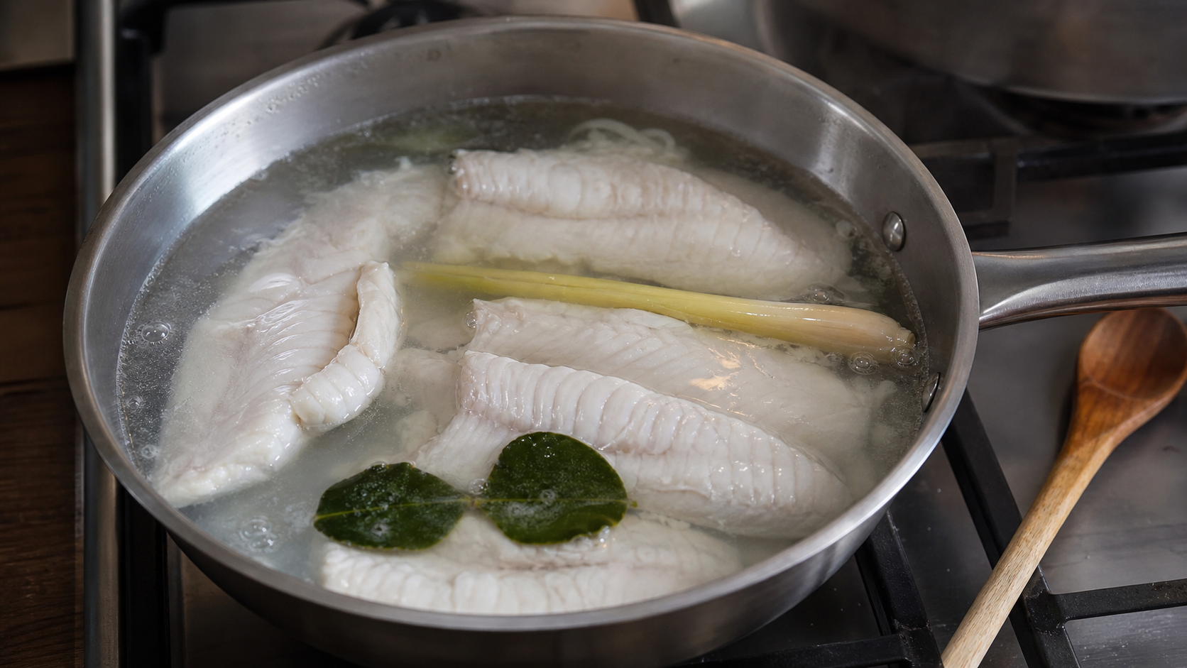 手順2: 魚を静かに下煮する