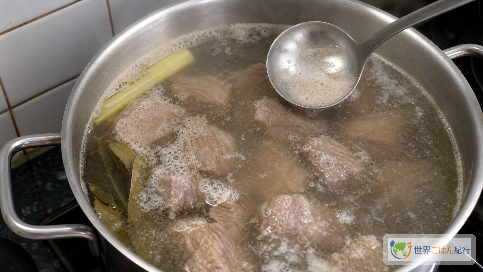 手順2: 牛肉を静かに煮る
