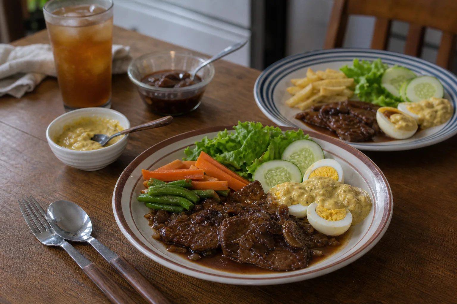 セラットソロを食卓に並べた様子