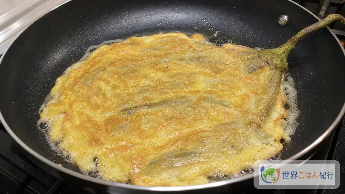 手順5: 中火で片面を焼く（所要時間: 4分）