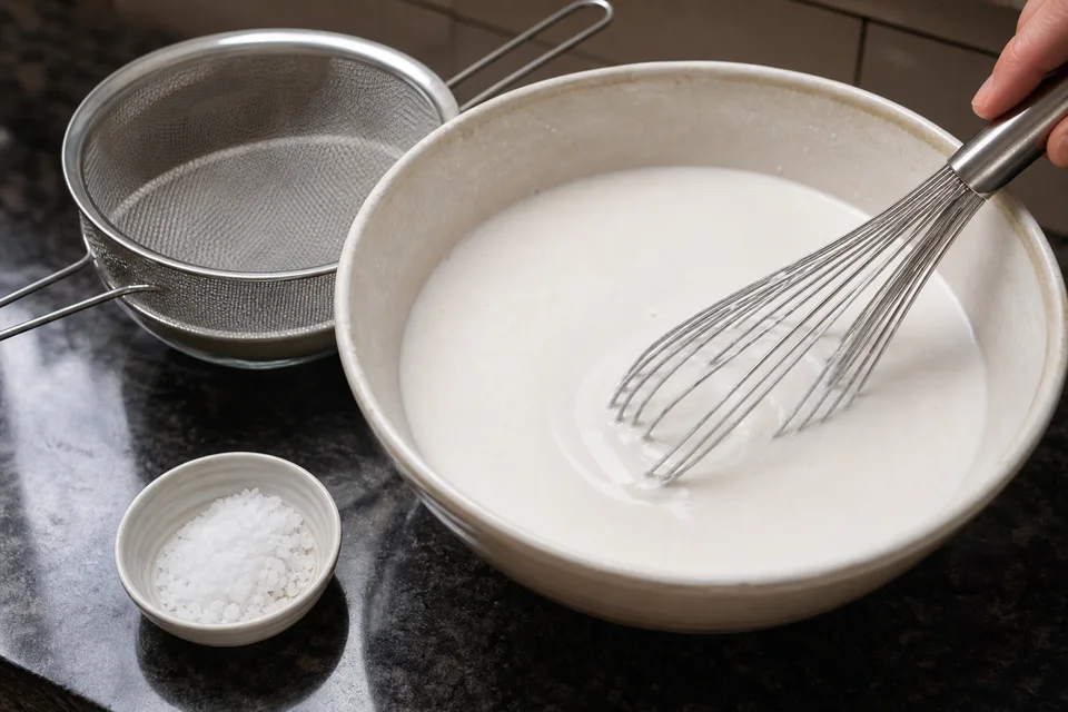 手順3: 塩味の上層を作る